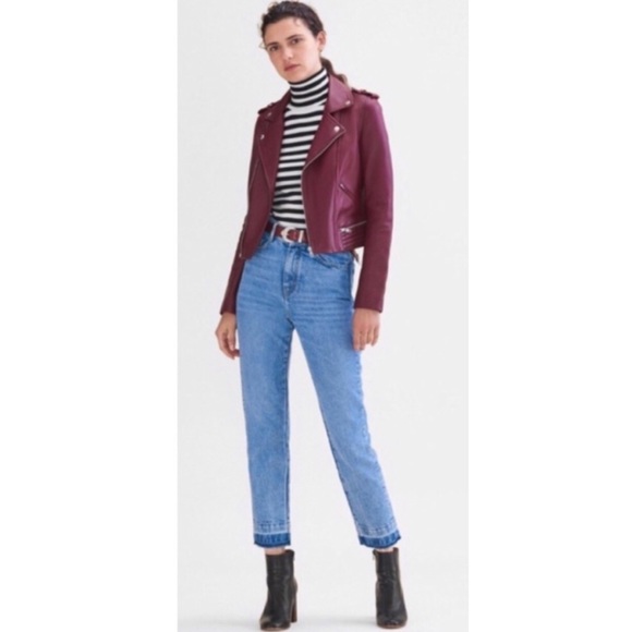 Maje Denim - Maje Parazar HighRise Jeans Released Hem Sz 28